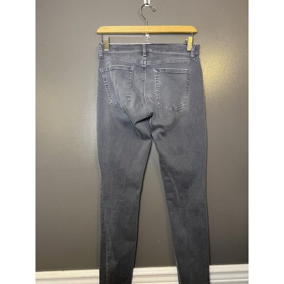 Gap 1969 True Skinny Jeans Womens 27R Gray Charcoal Wash Mid Rise Stretch Denim - Picture 4 of 10